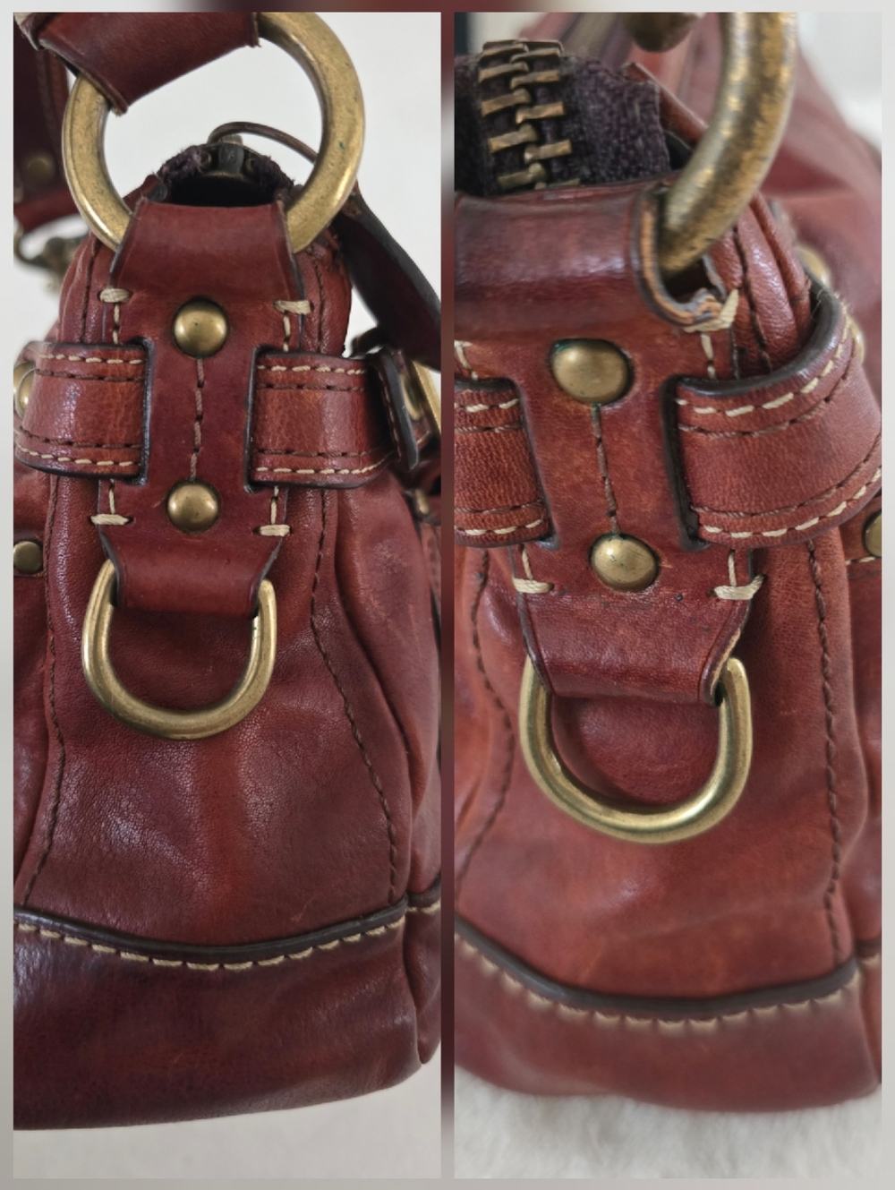 Vintage COACH Legacy 65th Turnlock Leather Shoulder Bag Brown 11127 Y2K - Picture 3 of 16